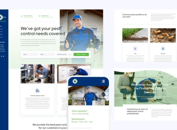 Top website design tips for pest control companies