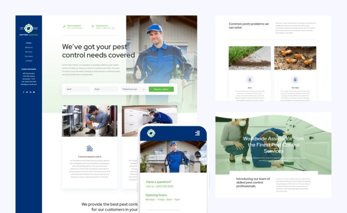 Top website design tips for pest control companies