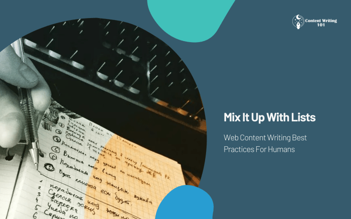 A guide to writing website content