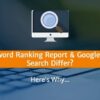 Keyword ranking update report