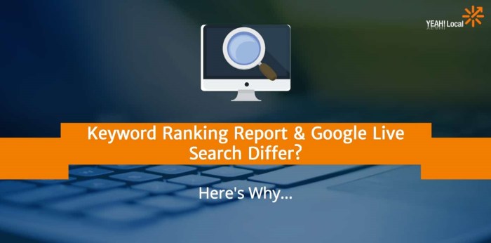 Keyword ranking update report