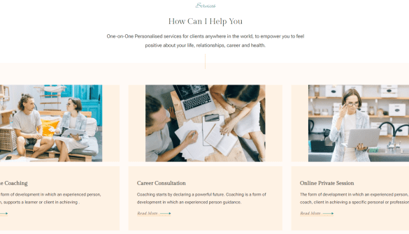 How to create a services section in wordpress