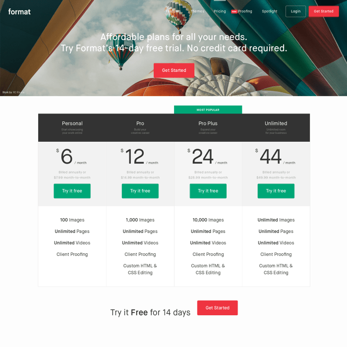 The best pricing pages