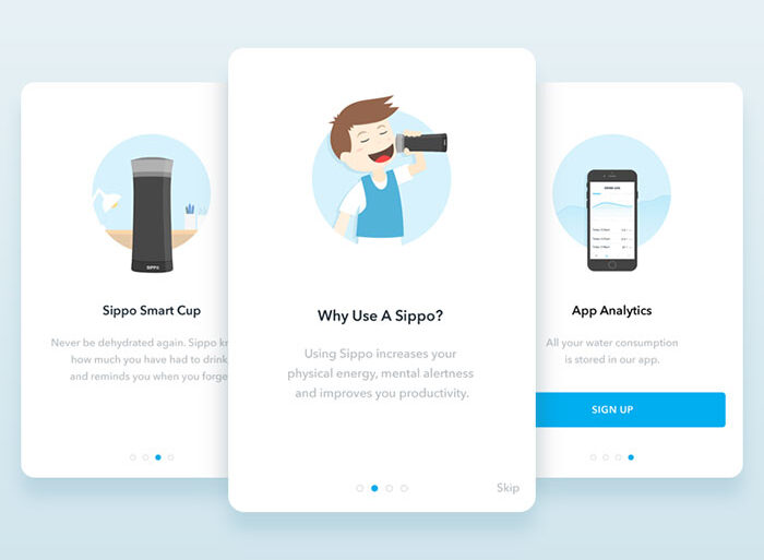 Three interface designs to inspire you