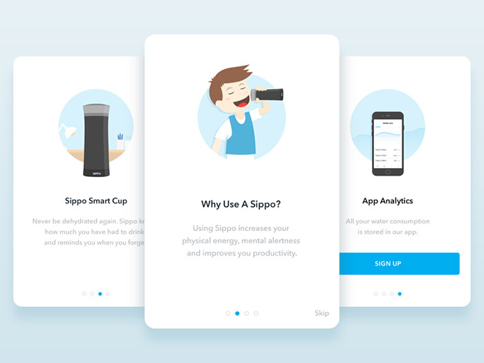 Three interface designs to inspire you