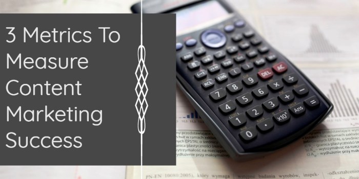 Measure content marketing success
