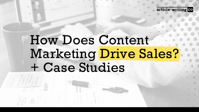What is the evidence content marketing increases sales