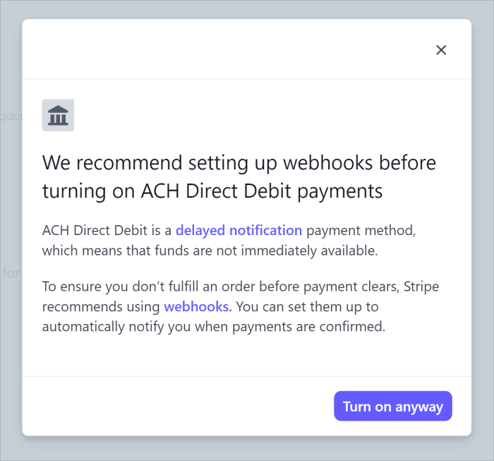 How to accept ach payments in wordpress