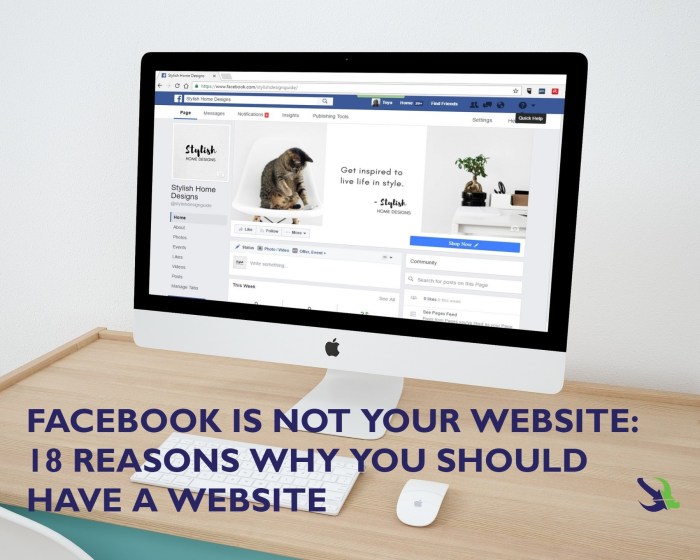 7 reasons why your social media profile is not your website