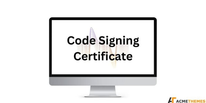 Ssl vs code signing certificates