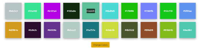 Hexadecimal random color pantone palette palettes colour flat inspiration search