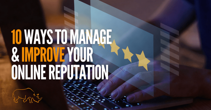 Improve reputation ways business online