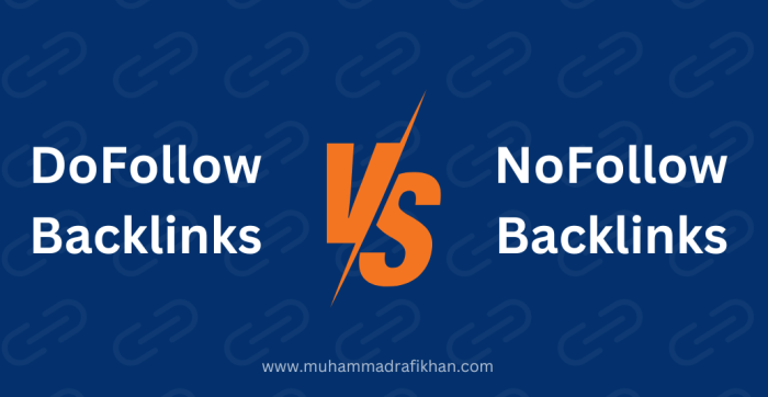 Dofollow backlinks vs nofollow backlinks