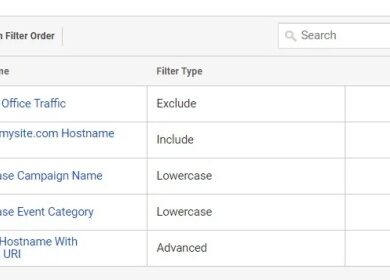Google analytics filter data does filter order matter