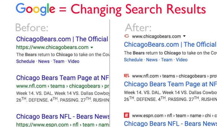 Google serp make over what has changed