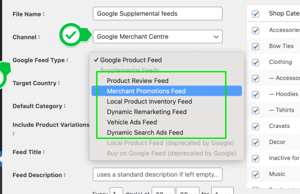 How to use google shopping supplemental feeds