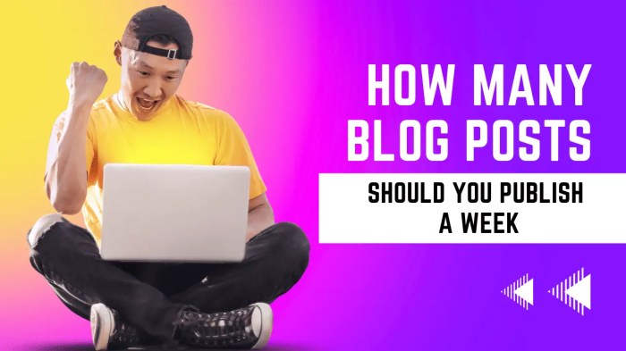 The ideal number of blog posts to write per week