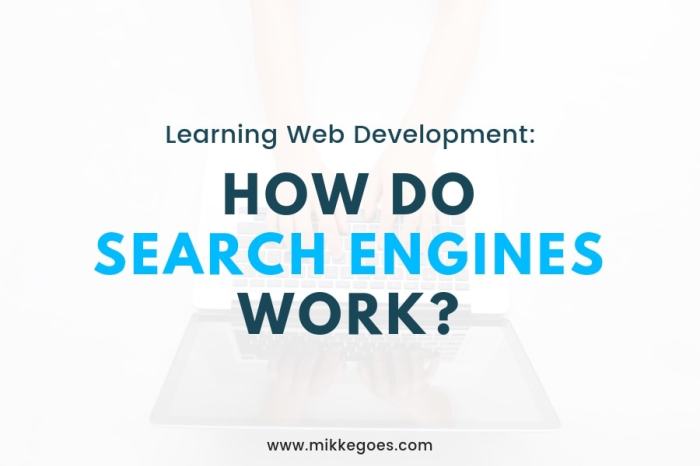 How do search engines work