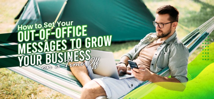 Out of office messages to create Unique brand memories