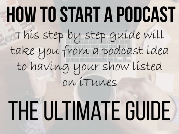 How to start podcast