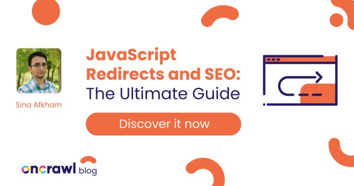 Javascript redirects for seo