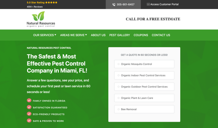 Essential elements for better pest control websites
