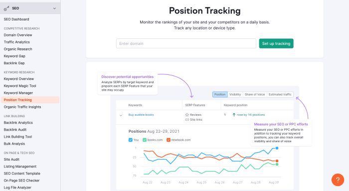 How to understand the semrush competitive positioning map