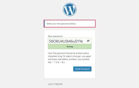 How to recovery password in wordpress