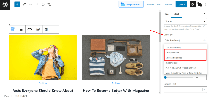 Reorder posts wordpress how Reorder posts wordpress how