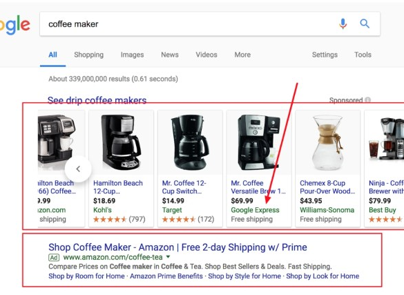 Google express launched pay per sale shopping actions