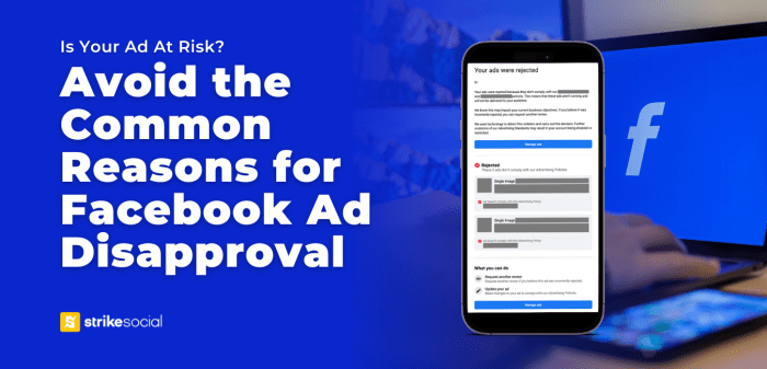 How to deal with facebook ad disapprovals