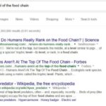 Search rank results and rank brain