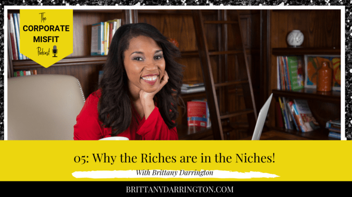 The riches is not in the niches