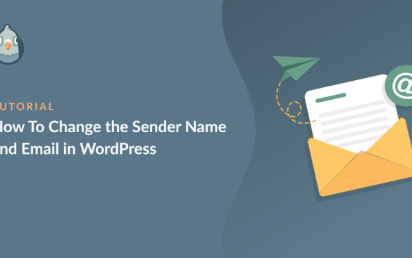 How to change sender name in outgoing wordpress email
