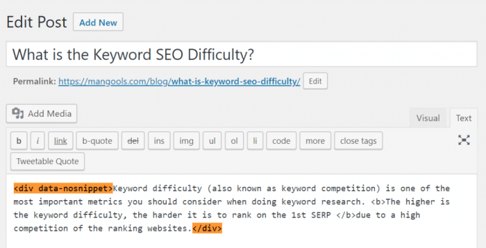 Opting out of a featured snippet a quick guide