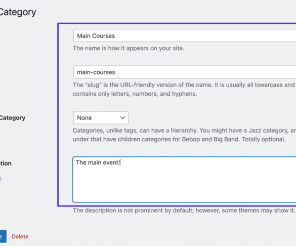 How to properly change move and delete wordpress categories