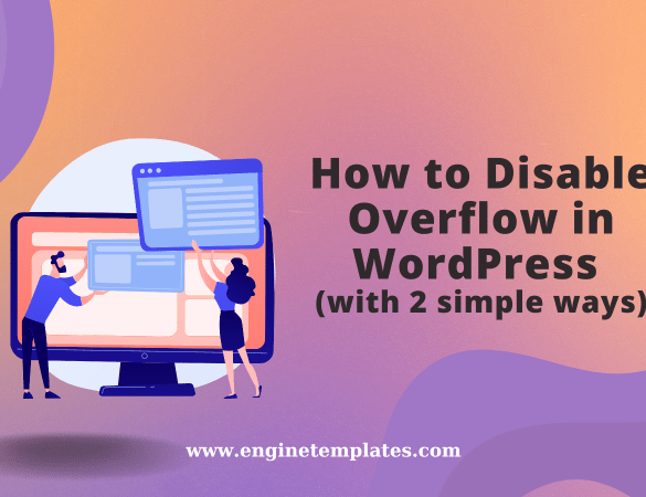How to disable overflow in wordpress
