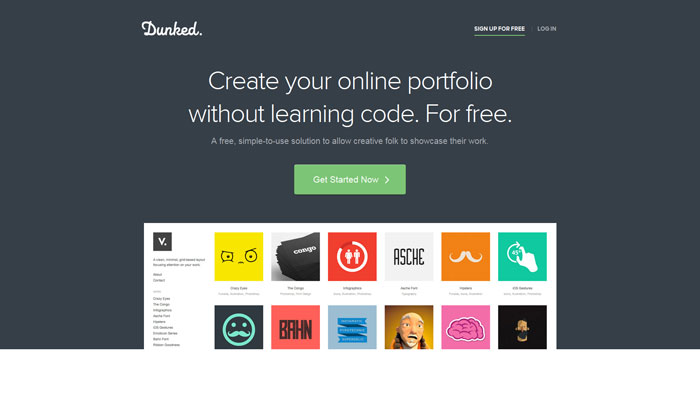 Website clean simple design