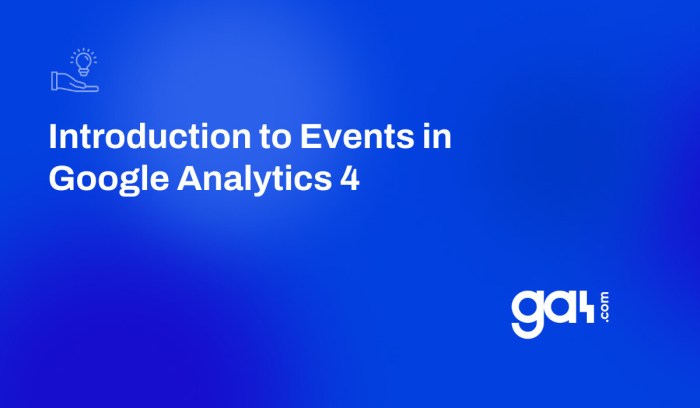 Google analytics 4 events