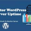 How to monitor your wordpress website server uptime