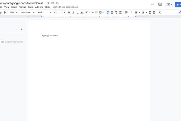 How to easily import google docs to wordpress