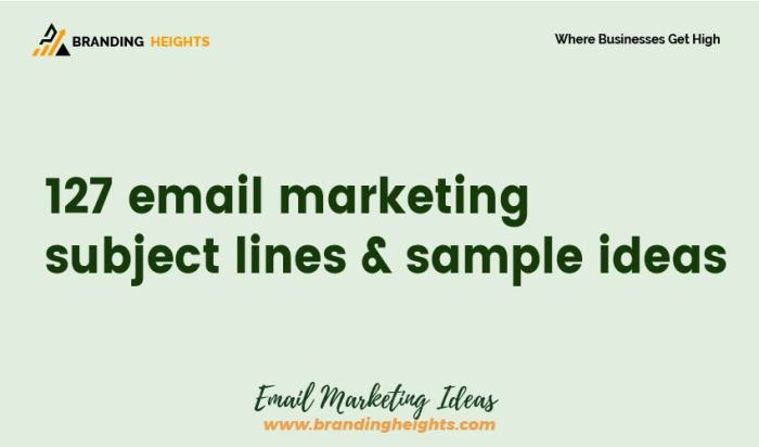 Email marketing subject lines
