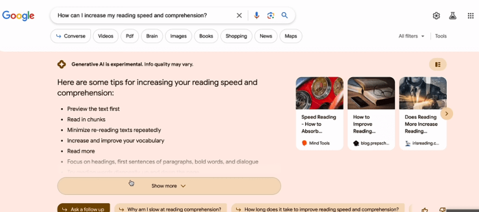 Seo success preparing for google sge
