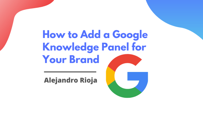 Optimize company google knowledge panel