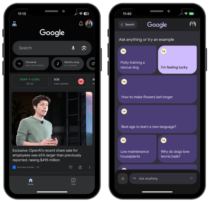 Google sge will revamp the search experience