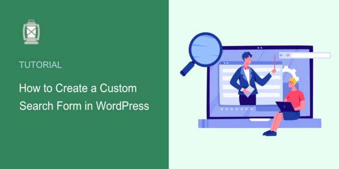 How to create a custom wordpress search form