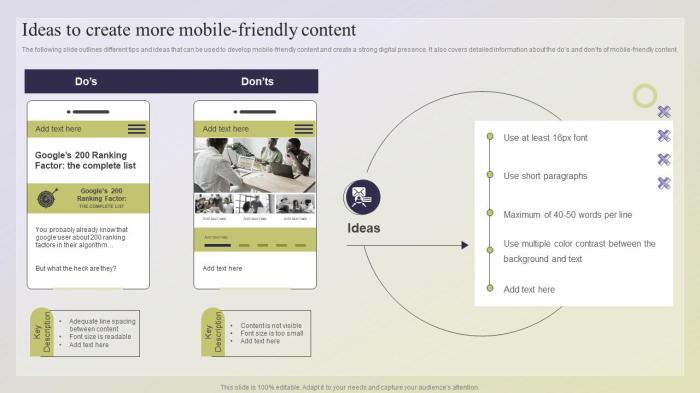 How to create mobile friendly content