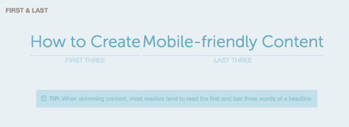How to create mobile friendly content