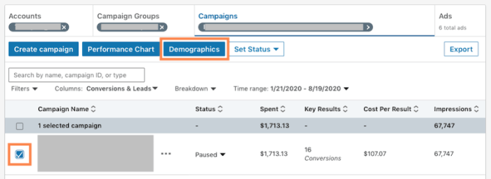 Linkedins new tool website demographics