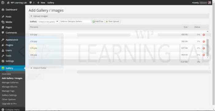 How to add nextgen gallery plugin in wordpress